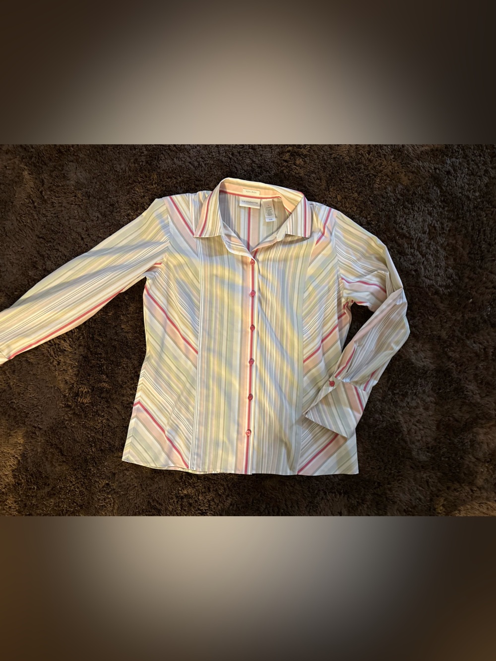 100% cotton Liz Claiborne Button m-Up - Picture 2 of 5